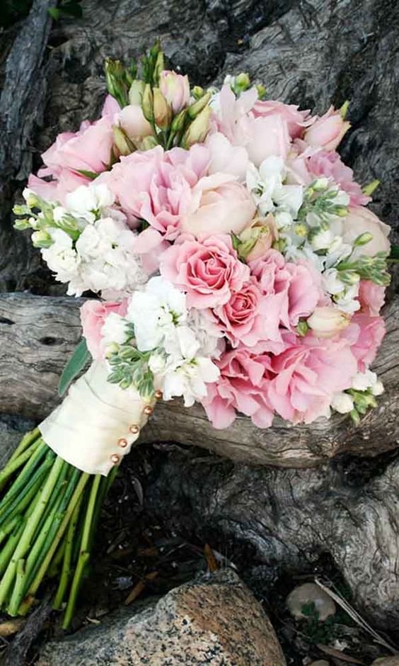 Bouquet Da Sposa Con Rose Artificiali – Fiore In Seta Con Cristalli Per Matrimonio, Damigella, Regalo Romantico - 4