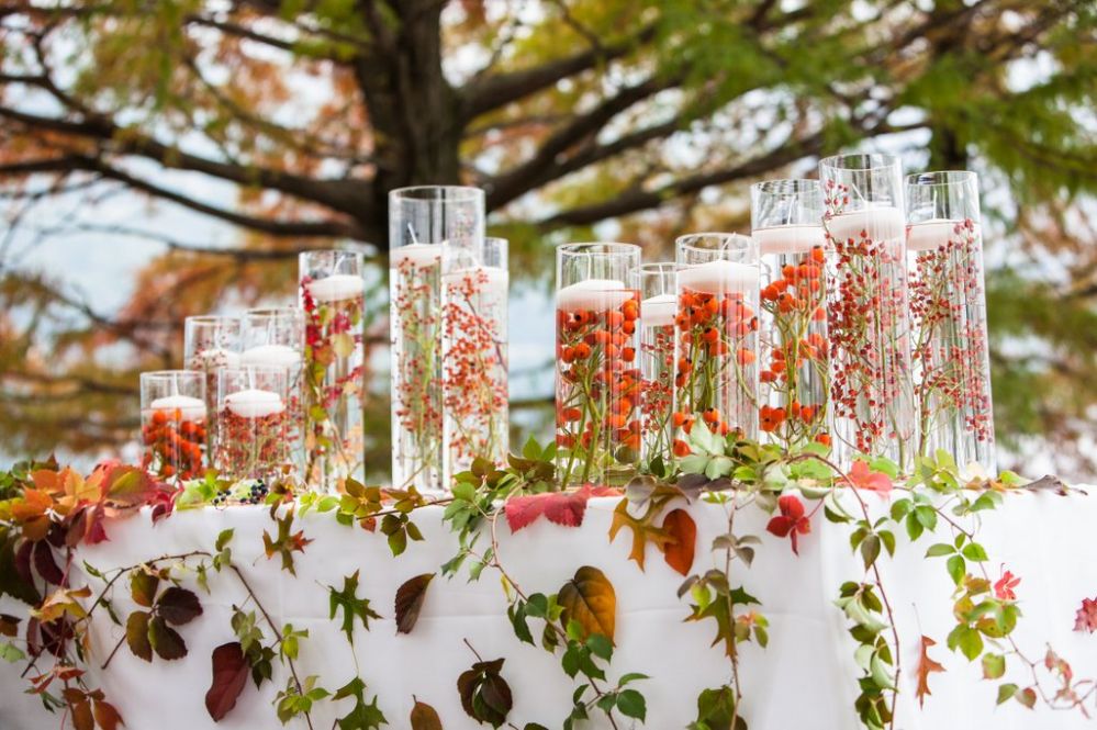 Allestimento matrimonio in autunno