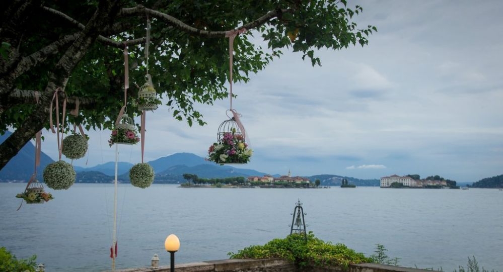 Allestimento per matrimonio - Gabbiette sull'Isola Bella