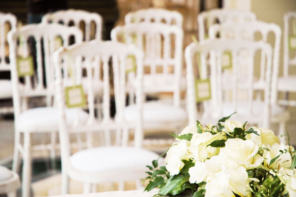 Floral arrangement for a wedding on Lake Maggiore by Giuseppina Comoli