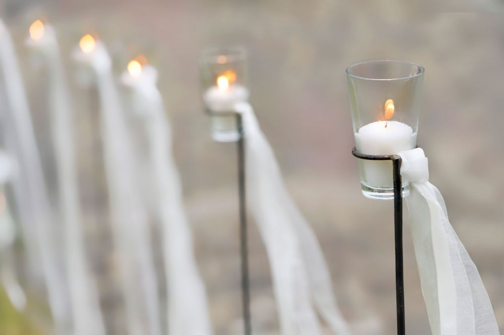 Floral arrangement for a religious ceremony