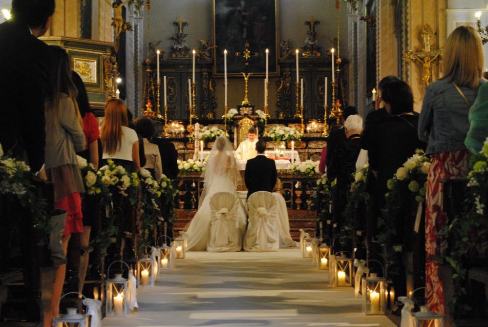 Floral decorations for a church 